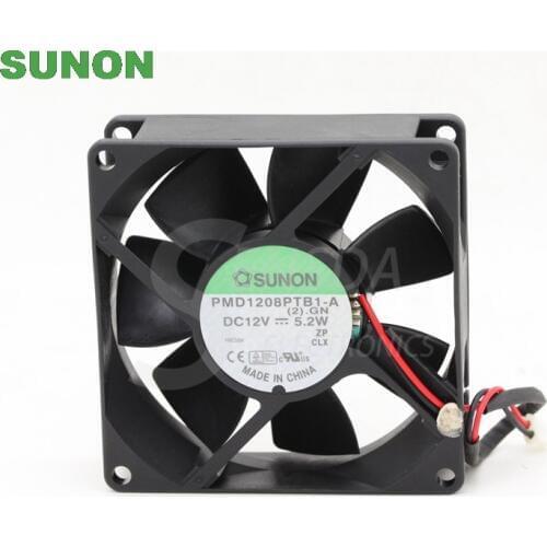 For Sunon PMD1208PTB1-A 8025 80mm 8cm DC 12V 5.2W computer chassis cooling fans