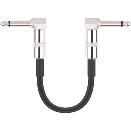 Guitar Patch Pedal Cable 30/15cm Professional Right Angle Guitar Effect Pedal Cables Cord Copper Wire Guitar Accessories