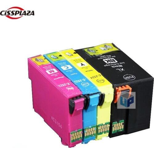 CISSPLAZA 2SETS T2521 252 XL High Capacity compatible ink Cartridge for epson WF3620 WF3640 WF7610 WF7620 wf7725 full ink