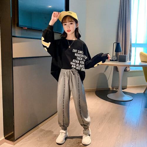 Girls Clothing Set Children 2021 Spring Autumn Sports Suit Long Sleeve Girls Tracksuits for Kids Clothes 4 6 8 10 12 13 Years