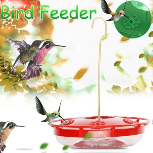 Bird Feeder Reusable No Deformation Metal Automatic Hanging Food Holder for Garden Handhold Bird Hummingbird Feeder Drinker hot