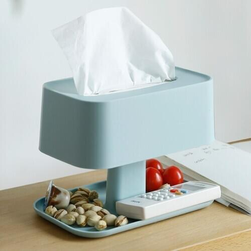 Creative Lift plastic home tissue box Fashion multi-function double storage tissue box