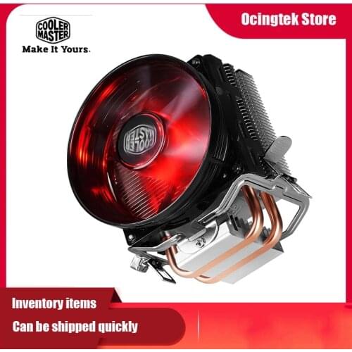 Cooler Master HYPER T20 2 Copper Heatpipes CPU cooler 3pin 95.5mm Quiet Red LED CPU Cooling fan For Intel 775 115X AMD AM4