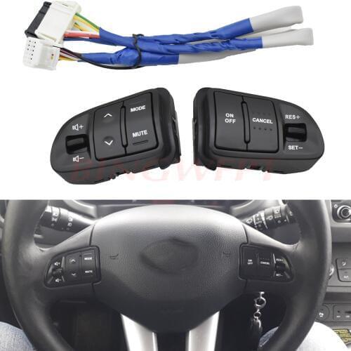 Multi function Steering Wheel Audio Cruise Control Buttons For Kia sportage with back light Car charge car styling