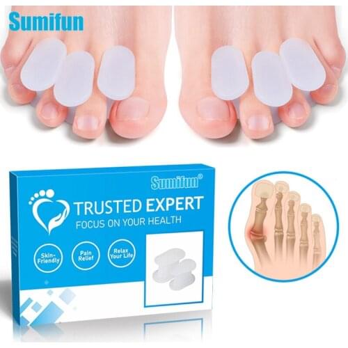 Soft Transparent Silicone Toe Separator Spacers Hallux Valgus Bunion Corrector Straightener Thumb Pedicura Equipment Foot Care