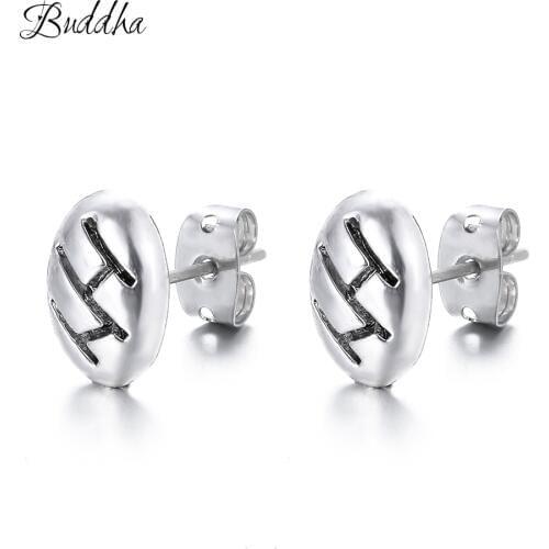 New Special Ear Bones Broadside Light Board A Small Ear Studs Personality Buddha Earring Drop Shipping