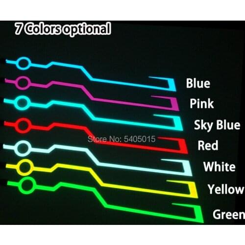 New Design 7 colors Optional Flashing Motorcycle Helmet LED Strip Decoration Glow Party Supplies For Fashion Holiday DIY Decor