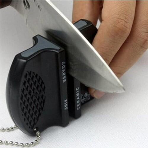 Portable Mini kitchen Knife Sharpener Knives Accessories Creative Butterfly Type Whetstone Sharpener Sharpening Knives Stone