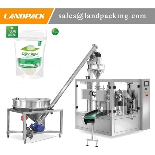 Agar Powder Premade Zipper Pouch Filling Sealing Machine Powder Packaging Universal