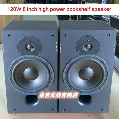 120W High-fidelity 8-inch Home Speaker High-power Fever Hifi Subwoofer Monitor Passive Bookshelf Speaker Front Desktop Audio