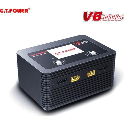 G.T.Power V6 DUO AC 200W DC 400W 2X16A Battery Charger Discharger for 1-6S Lipo Battery for RC hobby