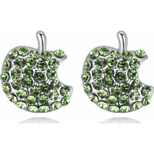 TRACYSWING Brand Real Austrian Crystals Fashion Tortoise trendy Dangle Earrings For Women Gift White Gold Color #TW131715