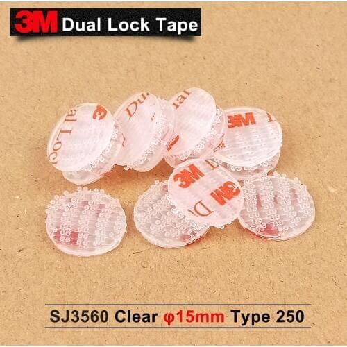 30pcs Original 3M 15mm circle tape S35J60 Dual Lock 3M adhesive tape/double sided tape