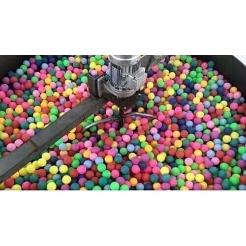 4 cm seamless matte finish colorful plastic spray ball ping pong ball