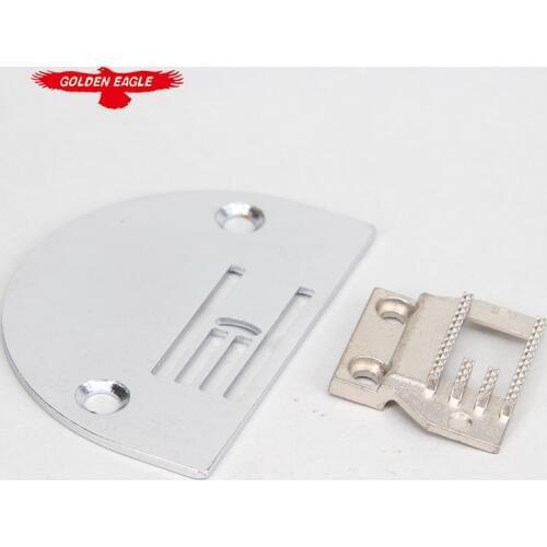 Household Sewing Machine For Big Hole Needle Plate And Tooth One Set Pedal Sewing Machine Spare Parts Feed Dog Leather Craft