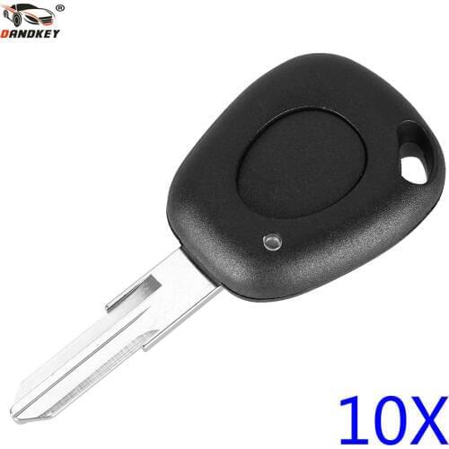 DANDKEY 10X 1 Button Key Fob Remote Shell Case For Renault Espace Twingo Clio Megane Scenic Laguna Fob Replacement