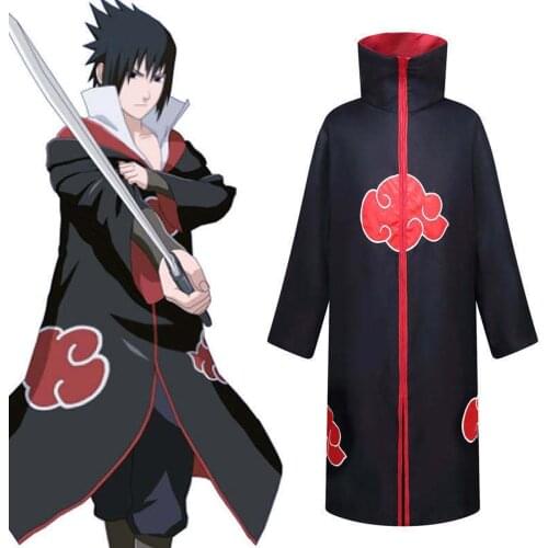 Halloween Uchiha Tobi Obito Akatsuki Cosplay Cloak Adult Children Birthday Party Man Woman Dress 135-XXL