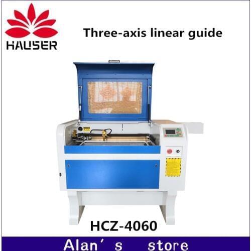 HCZ Three-axis linear guide 100W 4060 laser engraving machine CO2 laser cutter machine 220V/110V DSP system engraver machine