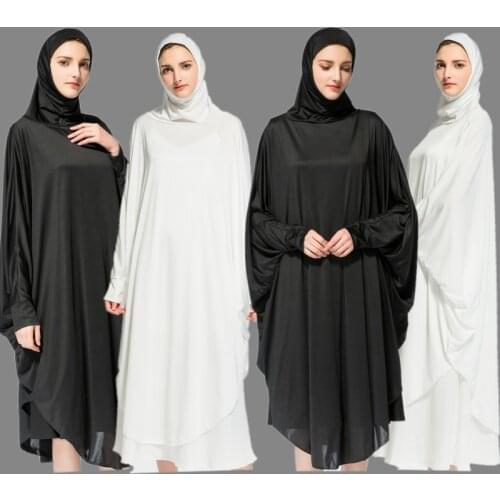 Islamic Women Ihram Khimar Burka Niqab Muslim Hajj Umrah UAE Ehram Prayer Gown Abaya Eid Dress Hijab Arab Robe Kaftan Jilbab