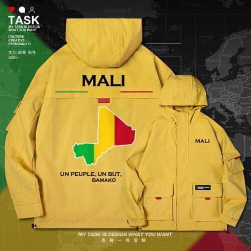 Mali Malian MLI men jacket hooded map nation flag jackets printed new fashion casual trench coat men for men clothes autumn