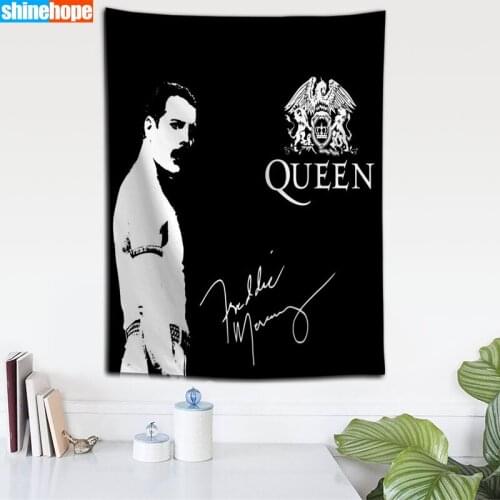 Custom Freddie Mercury tapestry wall hanging tapestry home decoration rectangle bedroom wall art tapestry 140X250cm