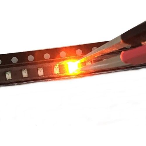 Orange/Amber 1206 SMD SMT Super bright LED lamp light High Quality New 600-610nm 200-300mcd 2.0-2.6v smd 1206 led diodes 5000PCS