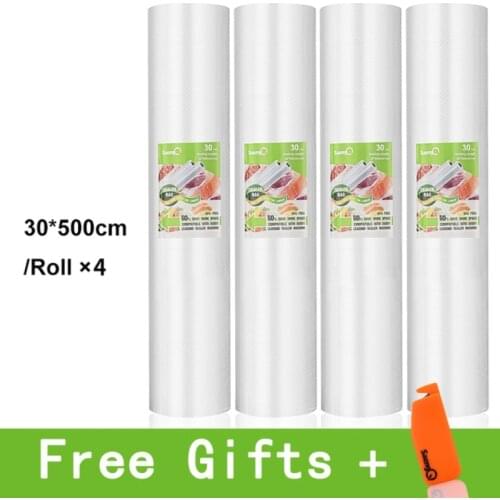 LIFE Kitchen Food Vacuum Bag Storage Bags For Vacuum Sealer Food Fresh Long Keeping 12+15+20+25+30cm*500cm Rolls/Lot