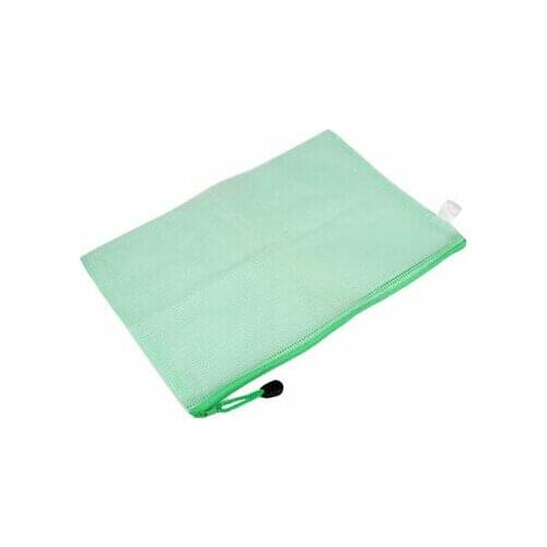 Grid Pattern Plastic A4 File Document Folder Holder Storage Bag Pocket Organizer