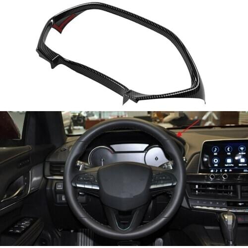 Fit for Cadillac CT4 2020 ABS Carbon Fiber Dashboard Frame Decor Cover Trim