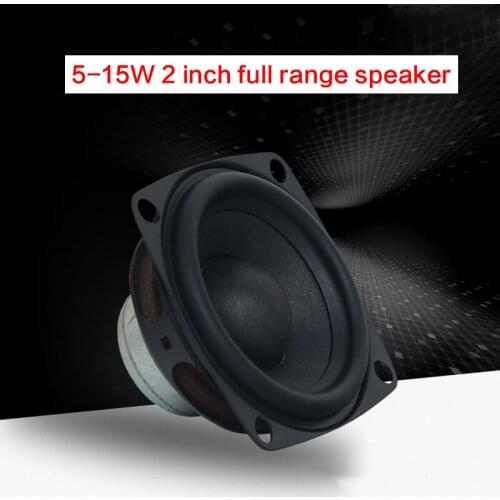 5-15W Full Range Speaker 2 Inch 4/8 Ohm High Middle Bass 16 Core Square Computer Bluetooth Speaker Horn Car Modification A Pair
