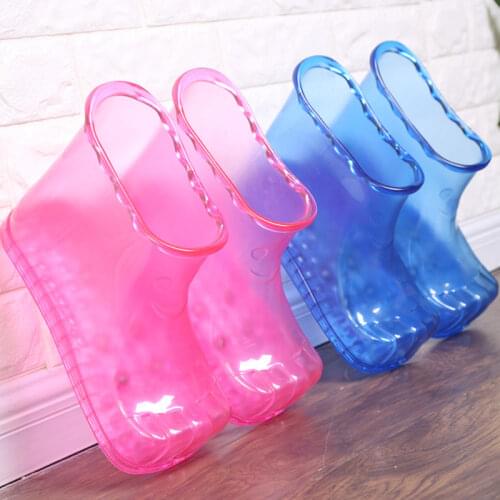 Portable Foot Bath Massage Shoes Feet Relaxation Slipper Acupoint Health Care Home Bathroom Massage Foot Washing Shoes