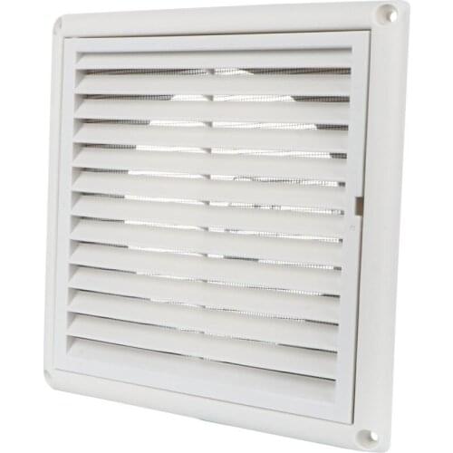 1PC Air Vent Ventilation Grill Cover Wall Ceiling Mounted Vent Built-in Fly Screen Mesh for Bathroom Office Home (White, 150mm)