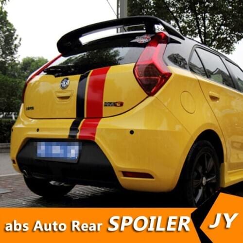 For morris garages MG 3 Spoiler 2011-2013 MG3 spoiler High Quality ABS Material Car Rear Wing Primer Color Rear Spoiler