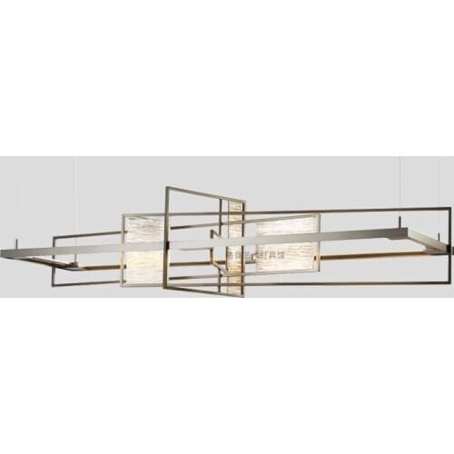 Post-modern creative restaurant chandelier art model room hotel glass exhibition hall personalized chandelier