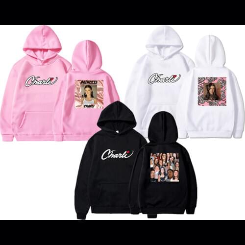 Men Women Charli D'Amelio Hoodie new Charli D'Amelio Sweatshirt Boys Girls Brand Clothing Cotton Long Sleeve Black Pullover Coat