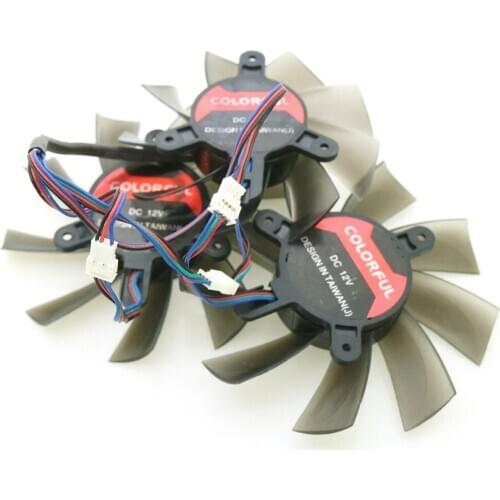 12V VGA Fan For iGame GTX 1080 GTX 1070 VuLcan X Top AD Graphics Card Cooling Fan 4Wire 4Pin