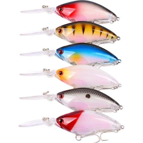 6pcs/lot Hard Fishing Lures Trout Wobblers For Trolling Pike Crankbaits Rattling Rap Hard Bait Crank Bait 11cm/18.5g