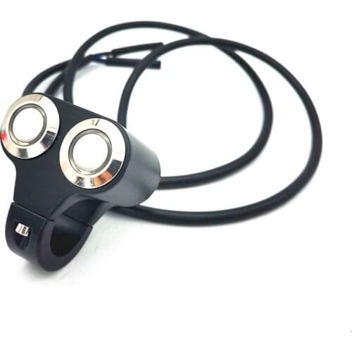 1"25mm Motorcycle Handlebar Switch ON/OFF Manual-return Latching Action Buttons