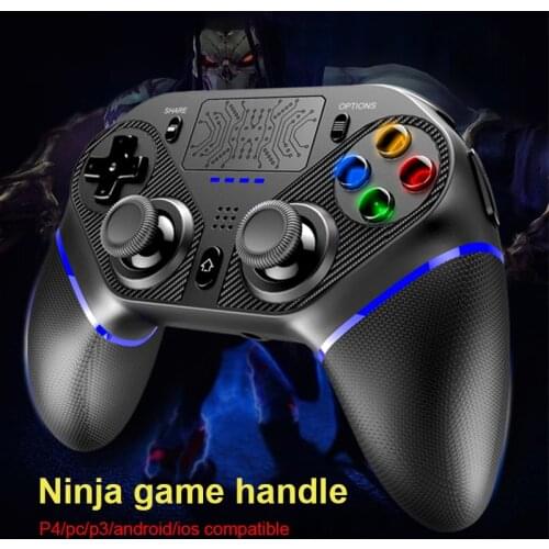 1pc Gamepad For PS4/PS3/PC/Android/IOS Mobile Phone Bluetooth Wireless Gamepad Game Controller Vibration Programming Function
