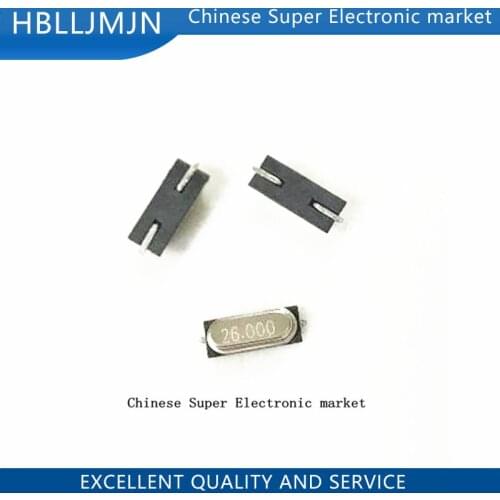 20PCS 26.000 SMD crystal 26.000MHZ 26.000M SMD two feet HC-49SMD 26MHZ