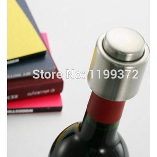 200pcs Stainless Steel Vacuum Sealed Red Wine Bottle Spout Liquor Flow Stopper Pour Cap Kitchen Tools free shipping