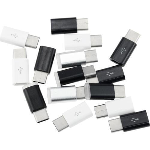 5PCS Mobile Phone Adapter Micro USB To USB C Adapter Microusb Connector for Adapter USB Type C (Not suit all phone)