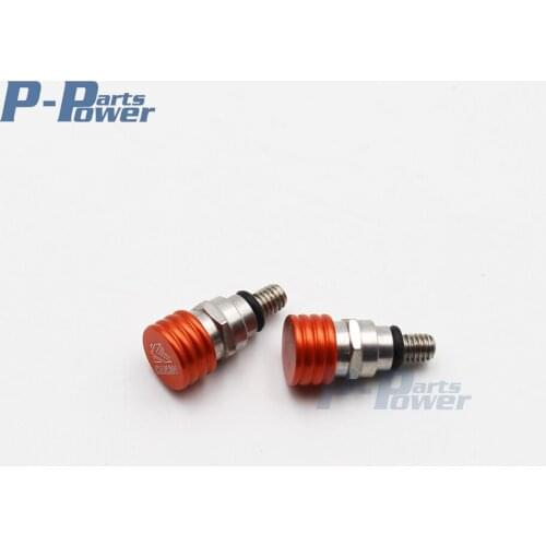 Moto MX Orange M4*0.7mm Fork Bleeder Relief Valve Fork Relief Valve Fit SX SXF EXC SMR SMCR Supermoto Motard Racing