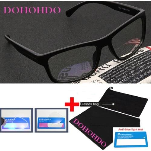 DOHOHDO New Vinateg Square Frame Blue Light Blocking Glasses Men Women Eye Protection Optical Eyeglasses Computer Glasses UV400