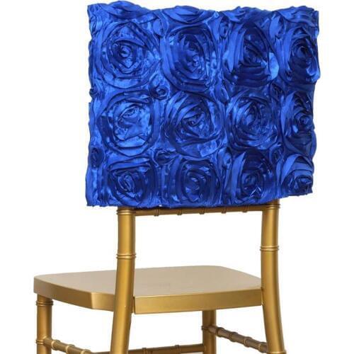 Marious Big Discount !!!100pcs rosette sashes for chair covers for wedding chair cover / chair hood FREE SHIPPING