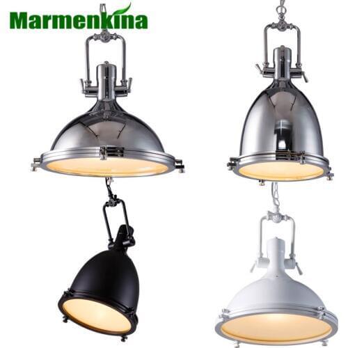 Marmenkina Industrial Metal LED Pendant lamp /Restaurant Light Retro Lamparas Colgantes and Amer Luminaire E27 indoor light