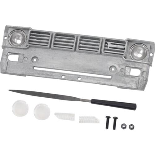 Metal Hollow Air Intake Net Pig Face Upgrade Accessories for 1:10 RC Crawler TAMIYA Bruiser Hilux TF2 Pickup Parts