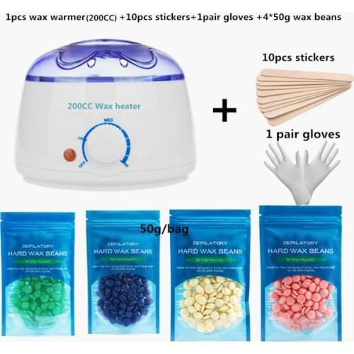 200cc mini Wax Warmer Hair Remover Eyebrow Epilator SPA Wax heater Epilator Body Waxing Depliatory For Men And Women