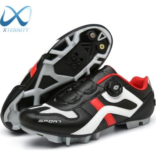 2021 Outdoor Mountain Bike Cycling Shoes Men Self-Locking Racing Professional Speed SPD Road Sneakers Breathable MTB Cleat Shoes