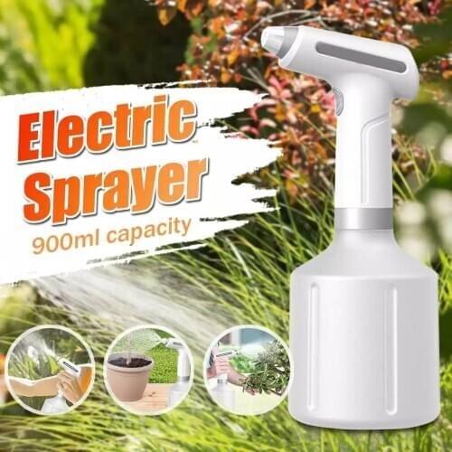 2021 New Electric Watering Can Portable Indoor Outdoor Handheld Electric Spray Bottle Plants Flower Mist Sprayer Garden Tool